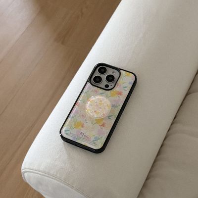 blooming aura 디자인 [블랙 맥세이프 범퍼케이스]