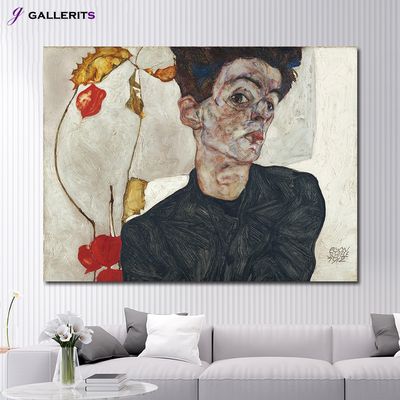 에곤 쉴레 실레 자화상 명화 거실 액자 인테리어 대형