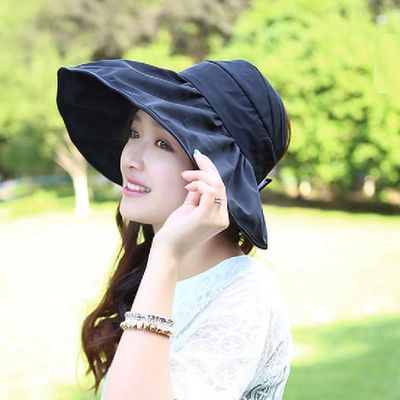 여름 모자 챙넓은 돌돌이 썬캡 여성 바캉스(WEB47A6)