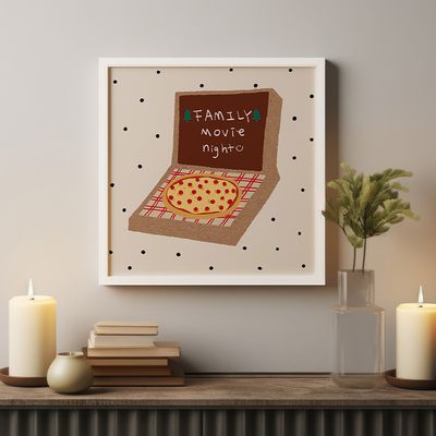Family movie night, 차윤아트 작가 그림