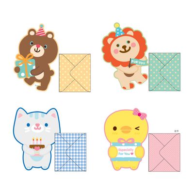 애니멀 편선지 세트