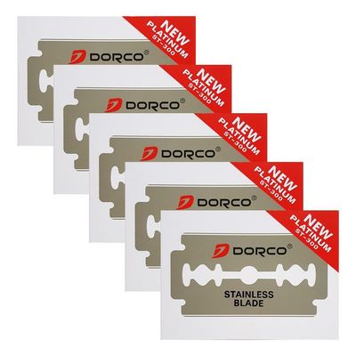 스테인레스 면도기 안전 면도날 5개 묶음 교체용 날카로운 면도 날(WFJ64EP)