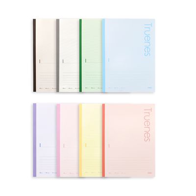 델리 파스텔 줄 노트 공책 B5 30매 8권묶음