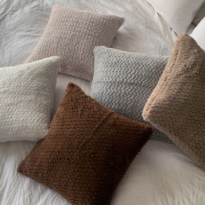 러프 소파 쿠션커버 45x45 오브제