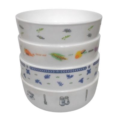 유백유리 WHITE 식물 디자인 공기 대접(3사이즈)