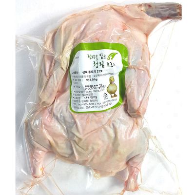 WL 청림 통오리 22호 2.0kg 오리고기 백숙용 생오리고기(WFLQHIO)