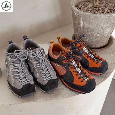 [애슬릿]가죽 스니커즈 메쉬 레이스업 발편한 콤비