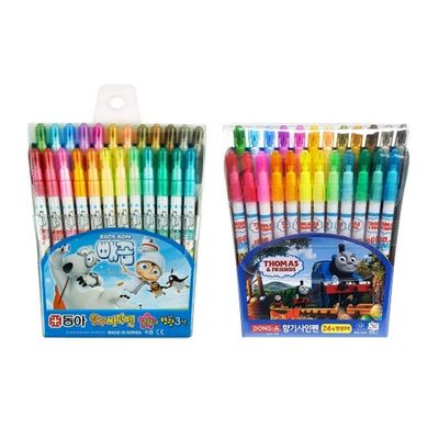 동아 향기싸인펜 24색 남아용 캐릭터랜덤 사인펜