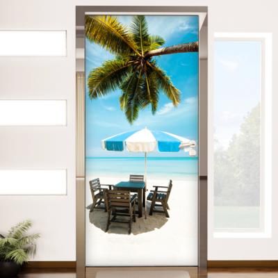 cp154-해변의휴가_현관문방문시트지