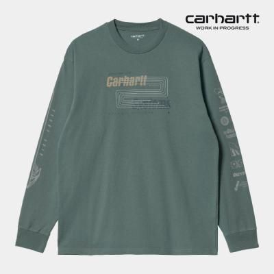 칼하트WIP L/S Systems T-Shirt (Eucalyptus)