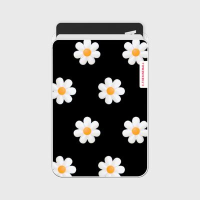marguerite flower pattern [맥세이프 투명 카드지갑]