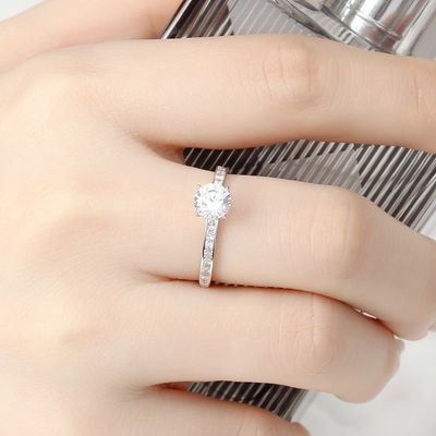 [비쥬 홀릭] 실버 925 백금도금 글램 샤인 오픈링