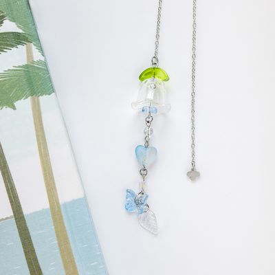 은방울꽃 후우링 써지컬스틸 체인 책갈피 금속 북마크