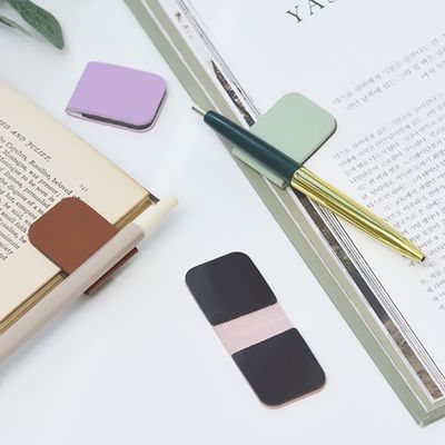 심플 가죽 자석 북마크 북클립 책갈피 ver2.0