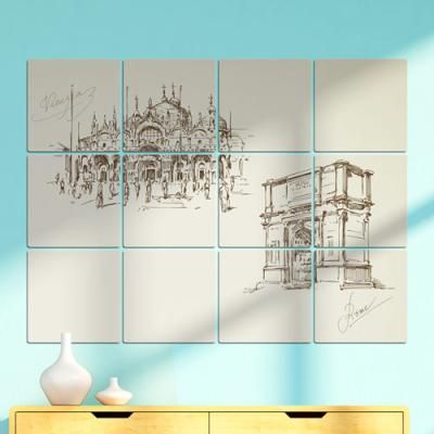 pc220-멀티액자_세계랜드마크3(산마르코성당개선문)