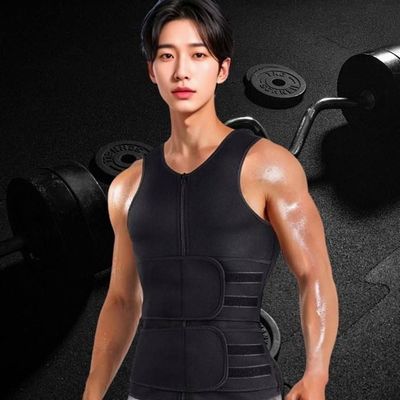 이중복대 런닝 바디쉐이퍼 민소매 복부보정 허리지지나시(WFOMZSU)