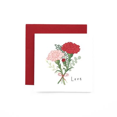 미니카드 MCCA2602 - 카네이션01(LOVE) 사랑 감사