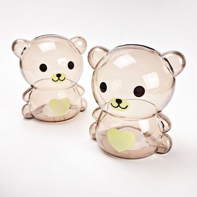 투명 캐릭터 곰돌이 저금통 구디백 소형(WE67AC0)