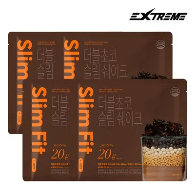 익스트림 더블초코 슬림 단백질 쉐이크 7포 X 4팩