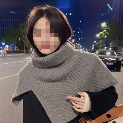 방한 목폴라 보온 숄 여자 넥워머 페이크 겸용 풀오버(WFLP06Q)