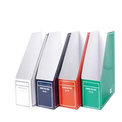 종이화일박스 A4 군청 서류보관함 서류철정리 화일함 파일박스(WFPE7ZD)