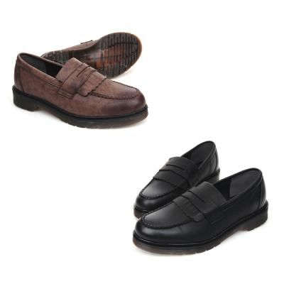 [애슬릿]베이직 스티치 프린지장식 로퍼 4cm