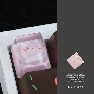 키캡 고양이 기계식 키보드 악세사리 크리스탈