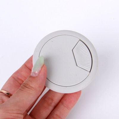 책상 정리 화이트 50mm 전선 구멍 마감 캡 가구 배선 홀캡(WFP959R)