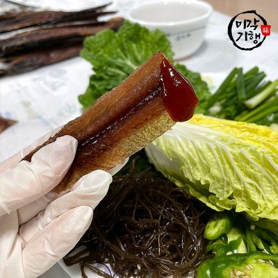 미각기행 3대가업 포항구룡포 과메기 단품 / 야채세트