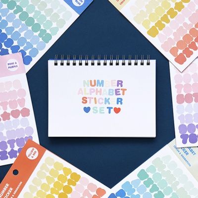 [SET] 기본 스티커 세트_6종 (숫자,알파벳)