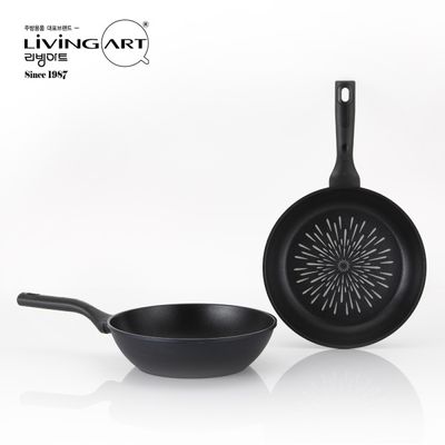 [리빙아트] 코팅 후라이팬 28CM + 궁중팬 28CM
