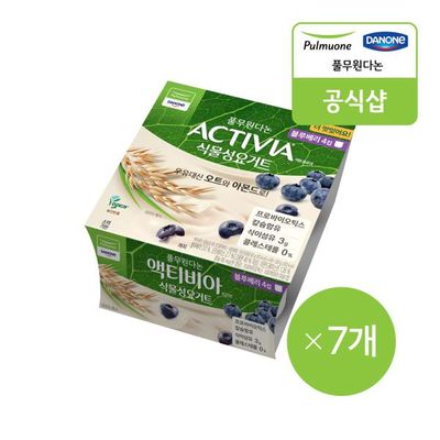 [풀무원다논] 액티비아 오트 컵블루베리 4입(80g)x7개
