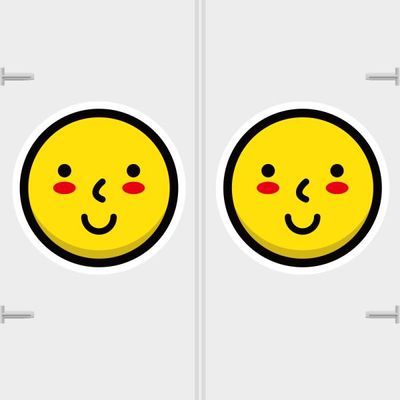 고휘도 차량스티커 CES 091 스마일 방가방가