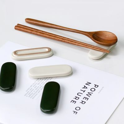 포보 국산 도자기 수저받침 2color 택1