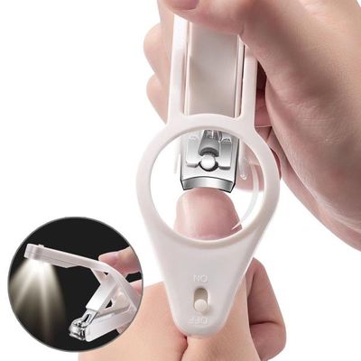 LED 손톱깎이 돋보기 확대경 발톱정리 화이트 F198