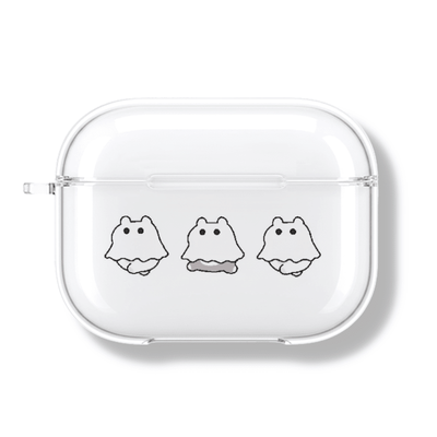 쟈근햄찌들 할로윈 우다다 에어팟프로 투명케이스
