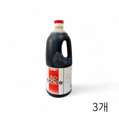 WL 하나 우동소스 쯔유 1.8L X 3개 일본 우동다시 육수 볶음우동소스 가쓰오우동소스(WFLQQIZ)