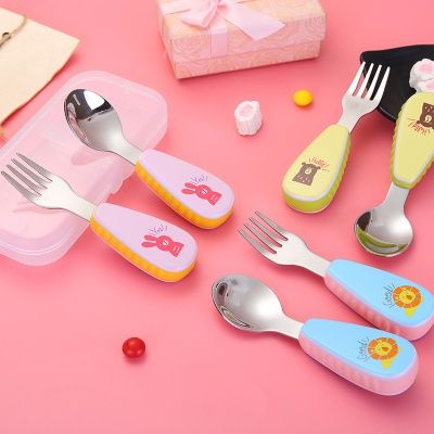 유아용 수저 포크 세트 3color
