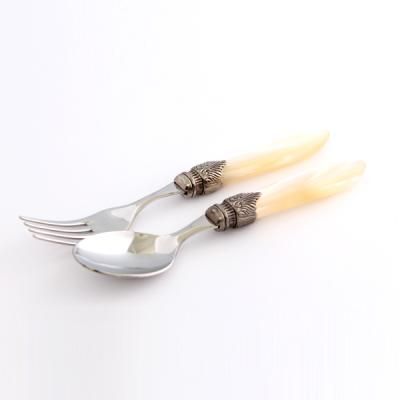 [리바도시]라울라 주석 디저트 스푼 1p+ 포크 1p