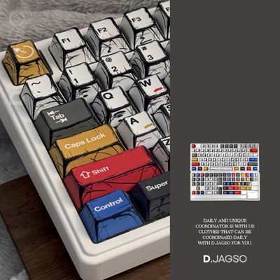 기계식 키보드 디자인 키캡 블렌딩 라이트