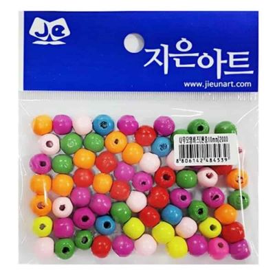 나무비즈 원형 10mm 미술만들기 공예부자재 미술놀이 만들기놀이(WFPDL4Z)