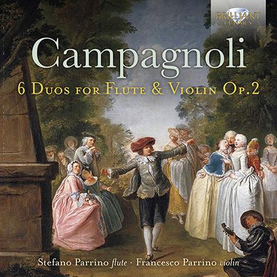 6 DUOS FOR FLUTE & VIOLIN OP.2/ STEFANO PARRINO, FRANCESCO PARRINO [캄파뇰리: 플루트와 바이올린을 위한 6개의 듀오 - 파리노]
