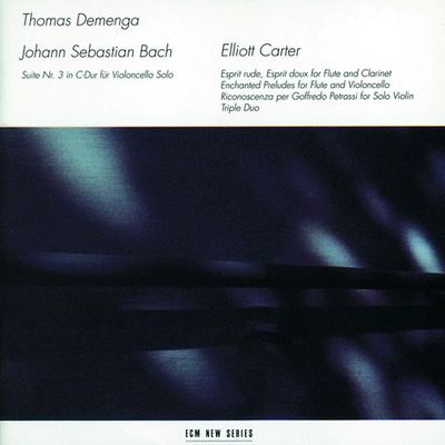 SUITE NO.3 IN C-DUR FUR VIOLONCELLO SOLO BWV1009/ THOMAS DEMENGA [바흐: 무반주 첼로 모음곡 3번 & 카터: 실내악]