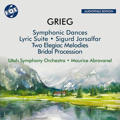 SYMPHONIE DANCES, LYRIC SUITE/ MAURICE ABRAVANEL [그리그: 교향적 무곡, 서정 모음곡, 십자군 병사 시구르 외 - 모리스 아브라바넬]