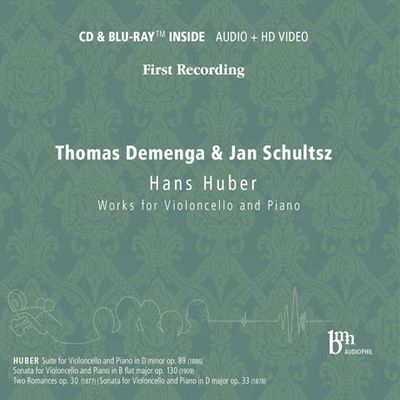 WORKS FOR CELLO AND PIANO/ THOMAS DEMENGA, JAN SCHULTSZ [CD+BDA] [한스 후버: 첼로 모음곡, 첼로 소나타 외]