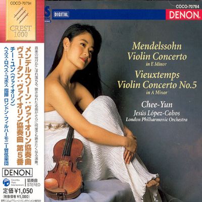 VIOLIN CONCERTOS/ 김지연/ JESUS LOPEZ-COBOS [멘델스존, 비외탕: 바이올린협주곡]