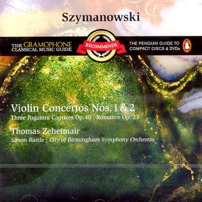 VIOLIN CONCERTOS NOS.1 & 2/ THOMAS ZEHETMAIR, SIMON RATTLE [RECOMMENDS]