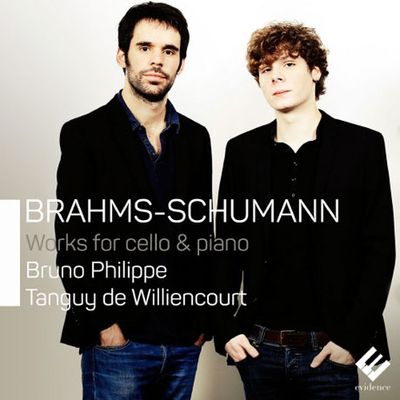 WORKS FOR CELLO & PIANO/ BRUNO PHILIPPE, TANGUY DE WILLIENCOURT [브람스: 첼로 소나타 & 슈만: 환상 소곡집]