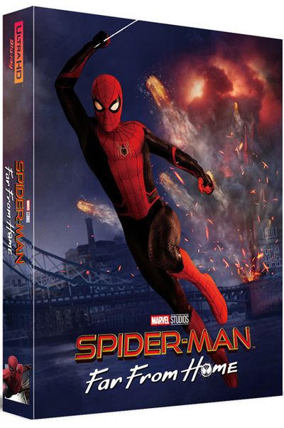 스파이더맨: 파 프롬 홈 4K UHD+3D+BD [B2 렌티큘러 풀슬립 스틸북 넘버링 한정판] [SPIDER-MAN: FAR FROM HOME]
