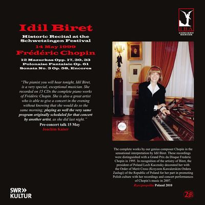 HISTORIC RECITAL AT THE SCHWETZINGEN FESTIVAL [1999년 슈베칭엔 페스티벌 - 이딜 비렛] [LP]